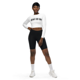 Heavy On God V2 Women’s Fitted Long Sleeve Crop Top